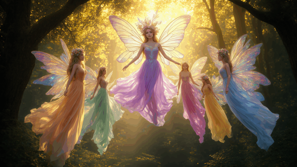 Fairies Flying Enhanced